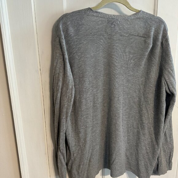 | GAP FACTORY | Gray Open Front Cardigan - Picture 7 of 8